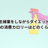 【主婦業をしながらダイエット】家事の消費カロリーはどのくらい？