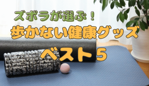 ズボラが選ぶ！歩かない健康グッズベスト５